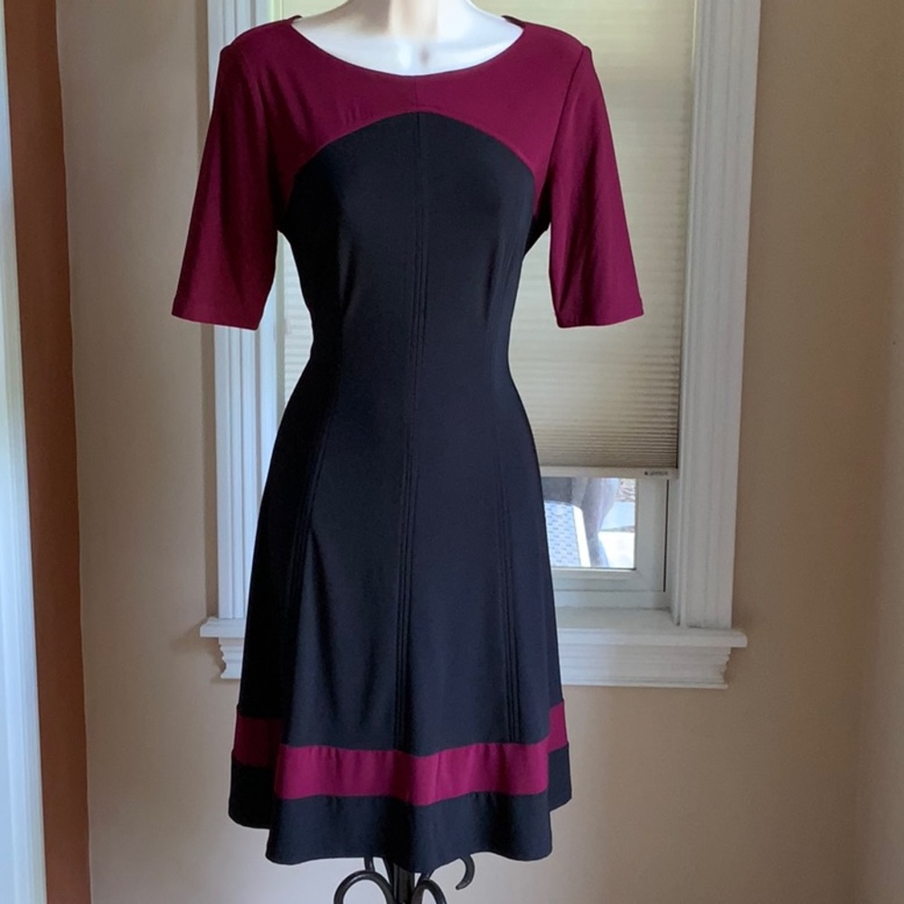 Beautiful Figure Flattering Color Block Dress